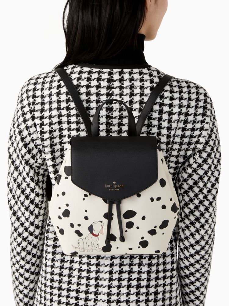 Kate Spade,disney x kate spade new york medium flap 101 dalmatians backpack,Parchment Multi