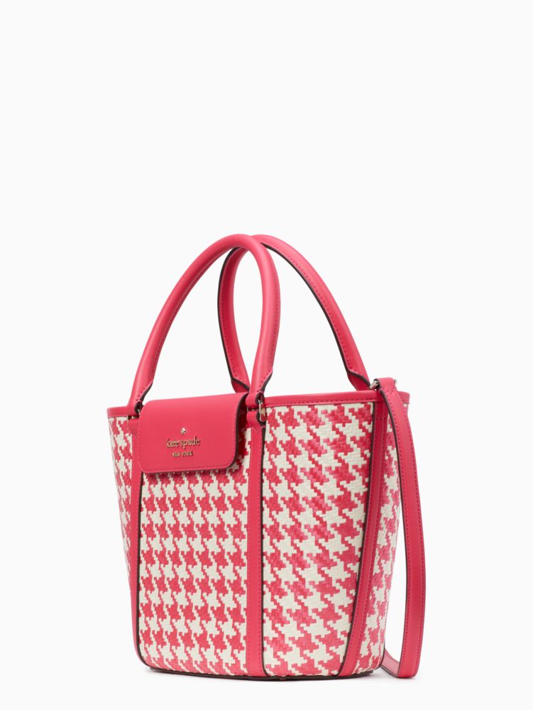 PRE Order) KATE SPADE Cruise Woven Houndstooth Medium Tote