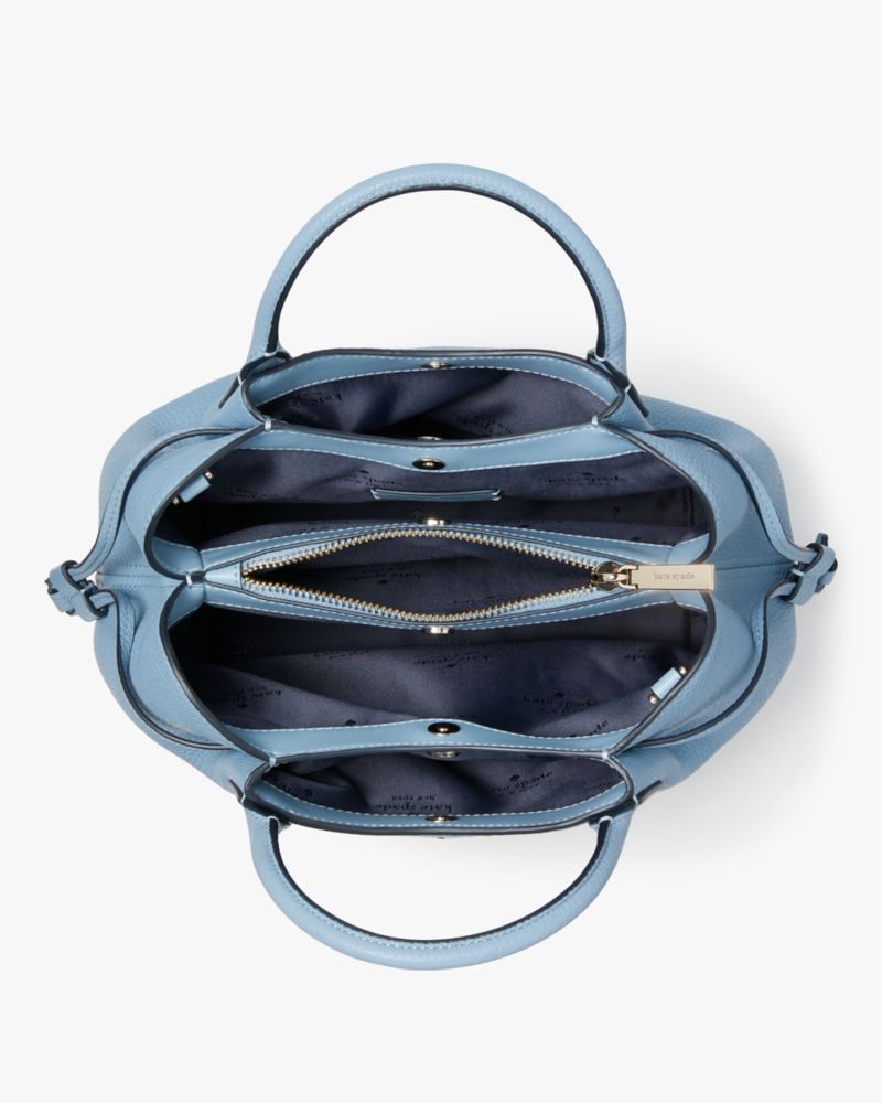 Kate Spade,ダンプリング スモール サッチェル,バッグ,ポリッシュドブルー