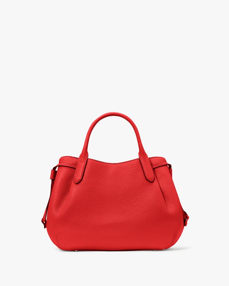 Kate Spade,Dumpling Small Satchel Bag,Lining Leather,Satchel,Logo,Pleats,Metal,Lined,Casual,