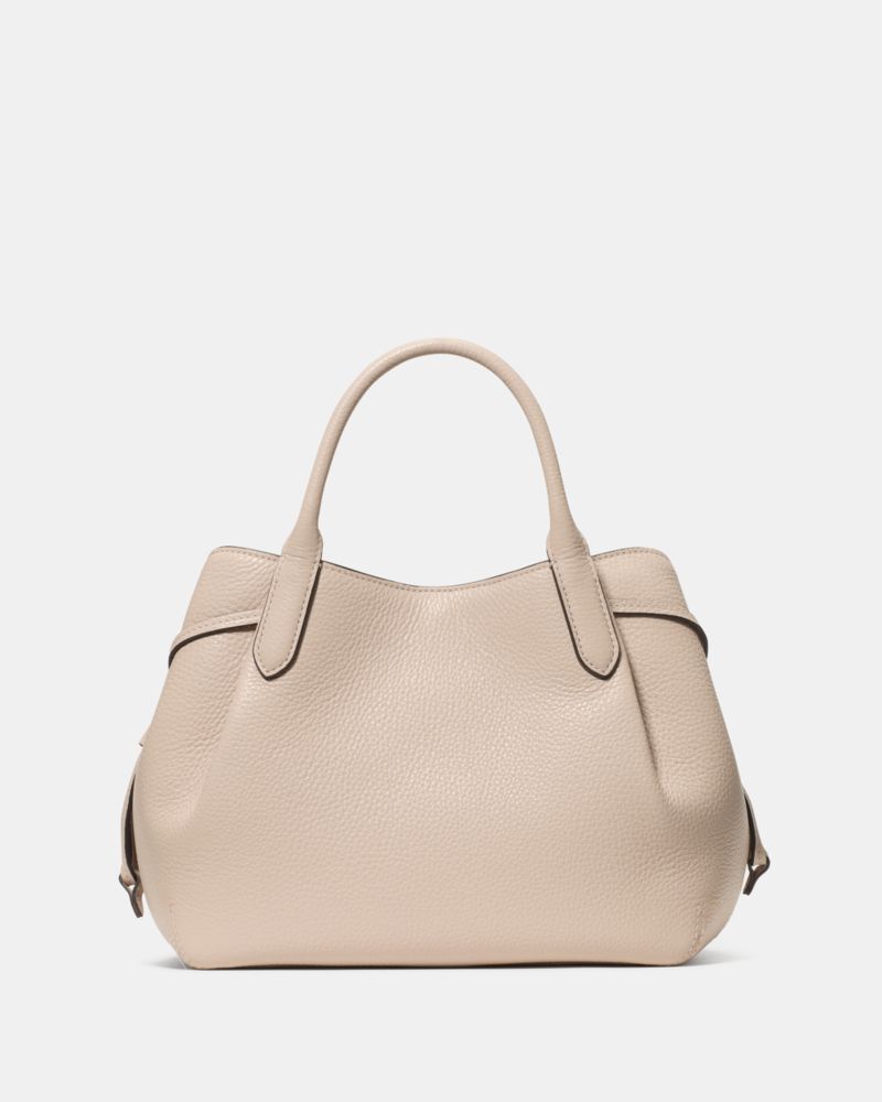 Kate Spade,Dumpling Small Satchel Bag,Lining Leather,Satchel,Metal,Pleats,Logo,Lined,Casual,