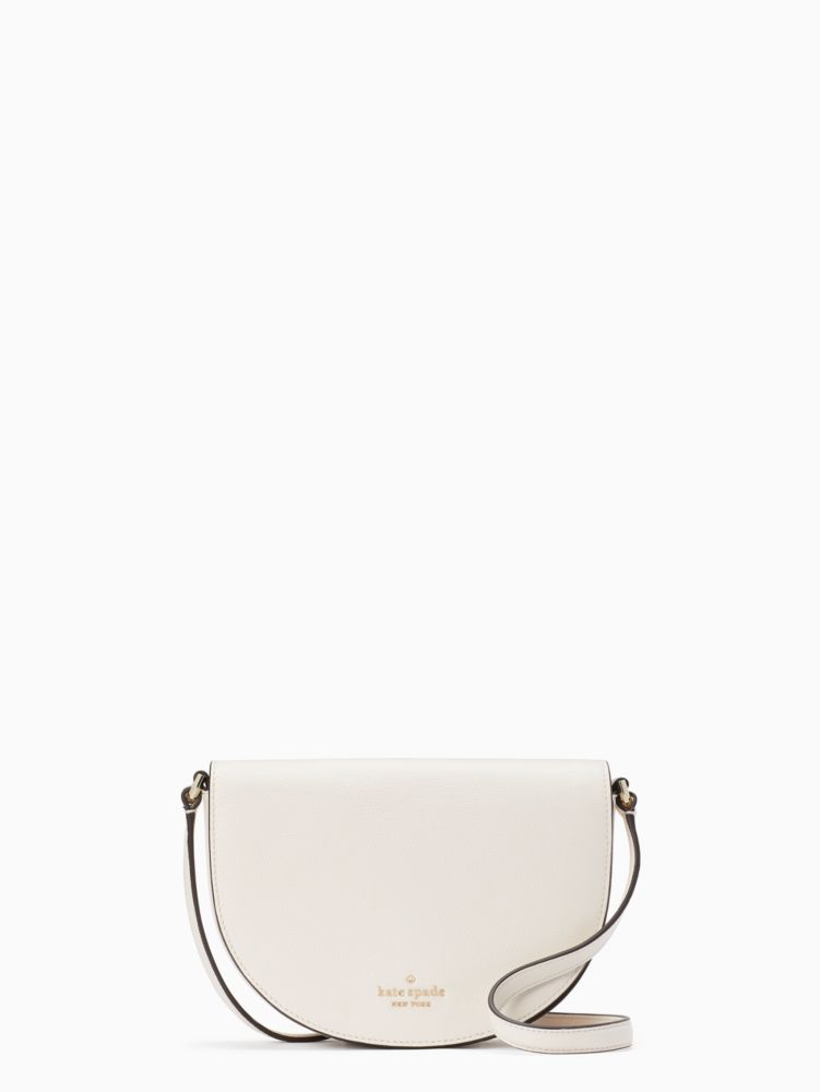 Kate Spade,Luna Crescent Crossbody,Crossbody,Metal,Logo,Compact,Gold Metal,Casual,