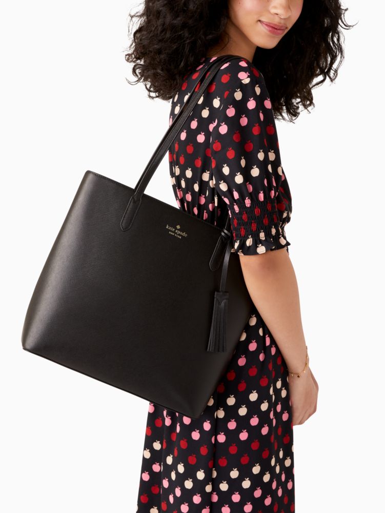 Cloth tote Kate Spade Black in Cloth - 26629465