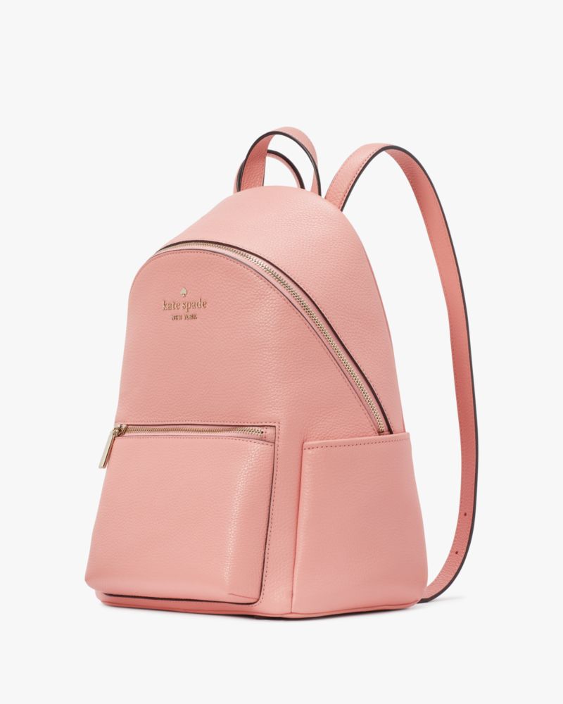 Kate Spade,Leila Dome Backpack,Leather,Backpack,Metal,Logo,Lined,Casual,
