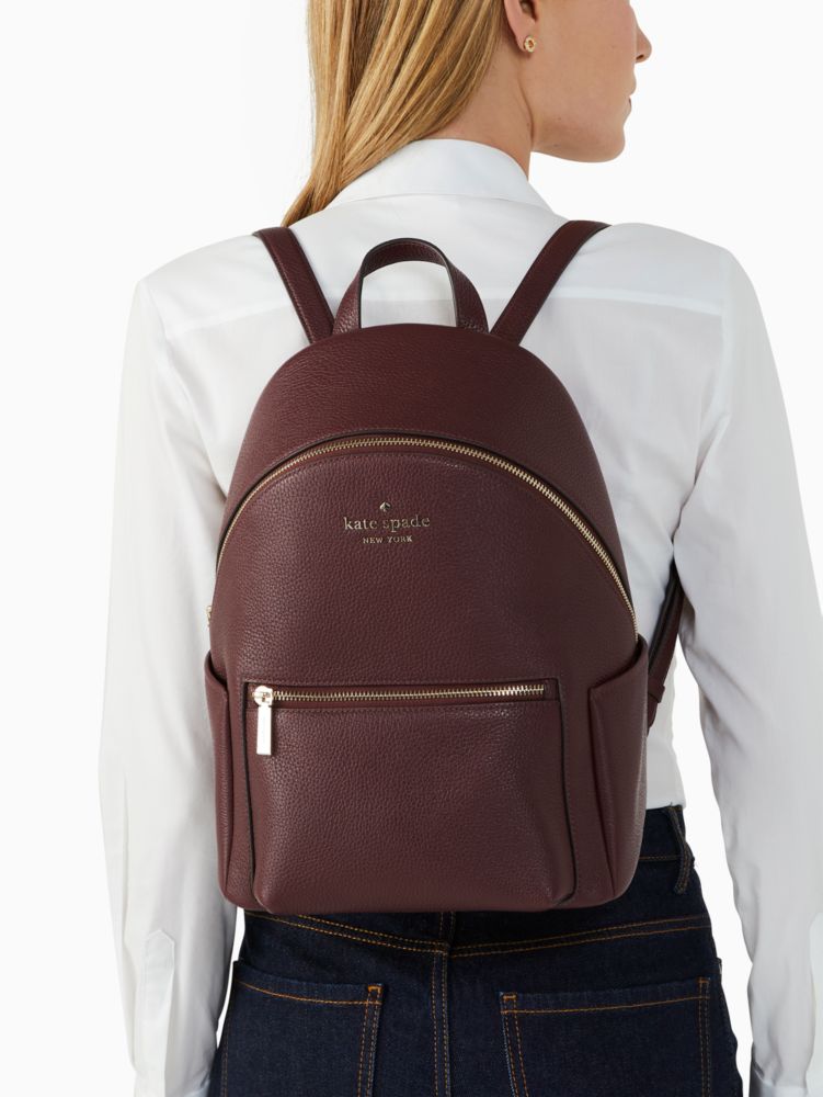 Kate Spade,Leila Dome Backpack,Cherrywood