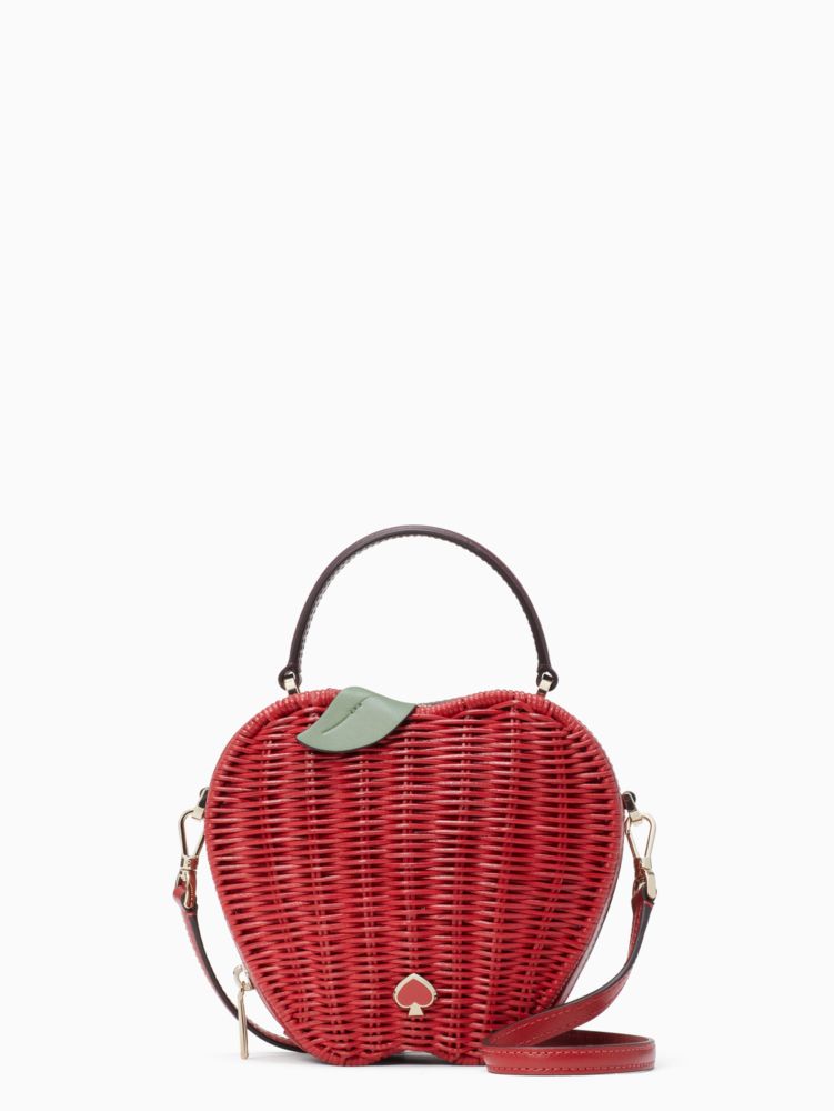 Kate Spade,honeycrisp apple basket crossbody bag,crossbody bags,
