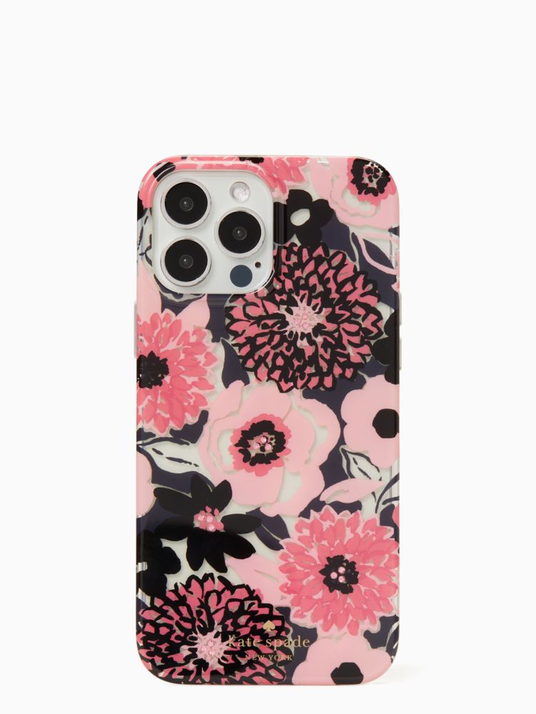 Kate Spade,jeweled dahlia floral iPhone 13 pro max case,