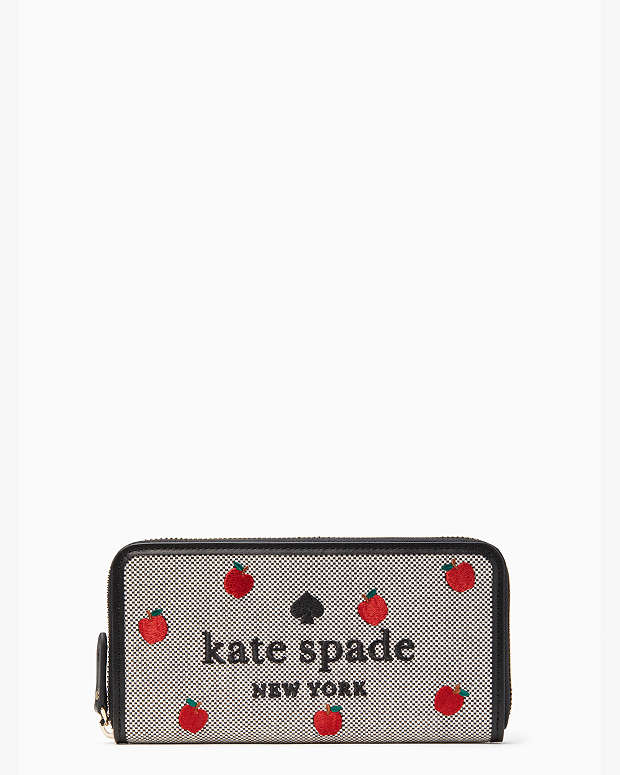 Ella Large Apple Continental Wallet | Kate Spade Outlet
