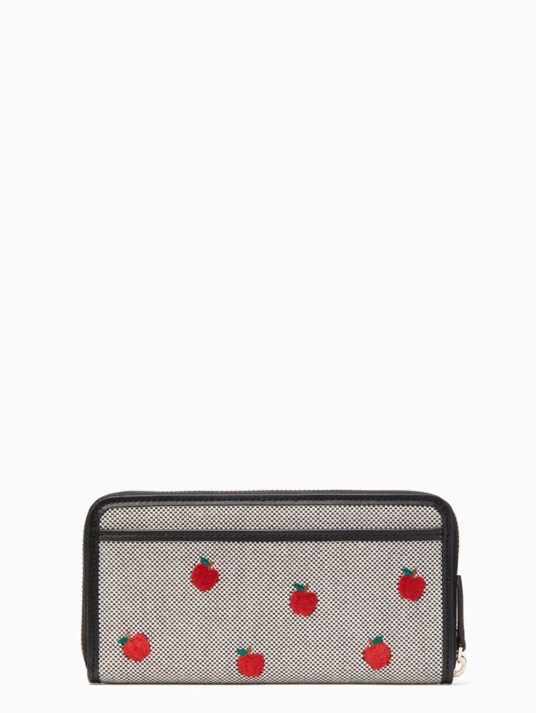 kate spade Ella Large Apple Continental Wallet リンゴ 長財布-