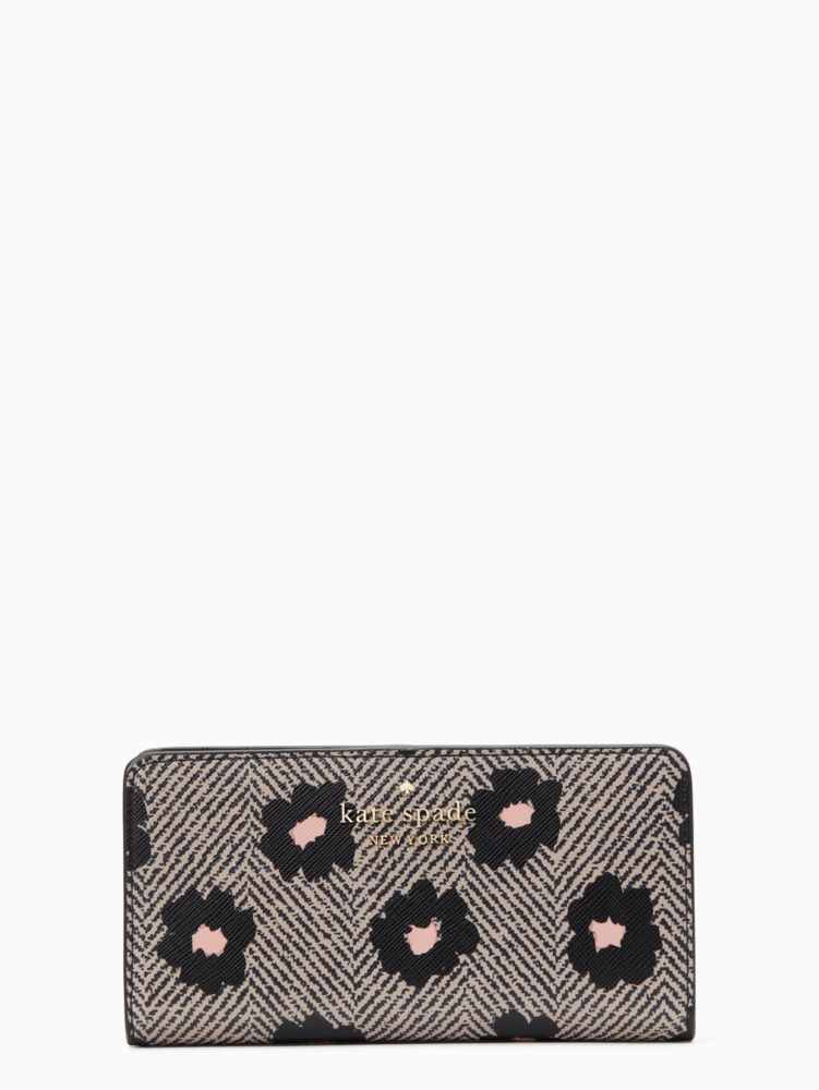 Kate Spade,staci large slim bi fold wallet,