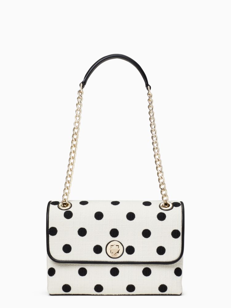 Kate Spade Natalia Medium Flap Shoulder Bag - Black – Calina's Collection