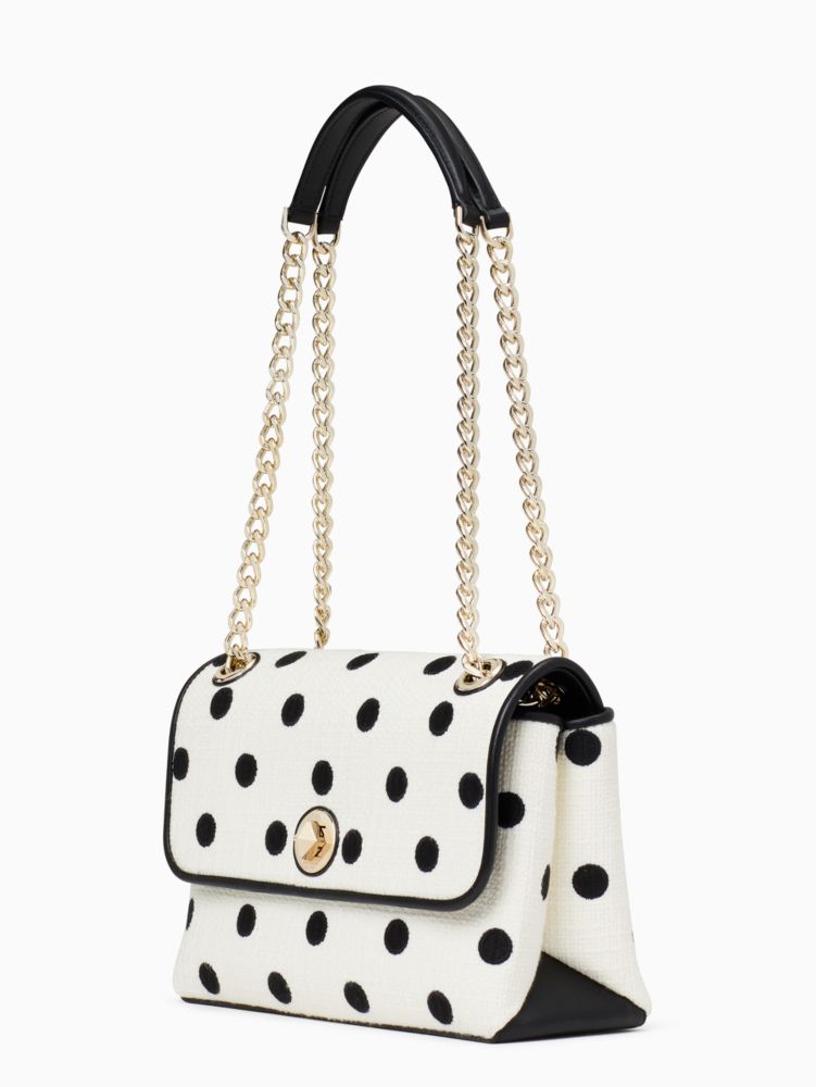 Kate Spade,natalia medium flap shoulder bag,60%,Cream Multi