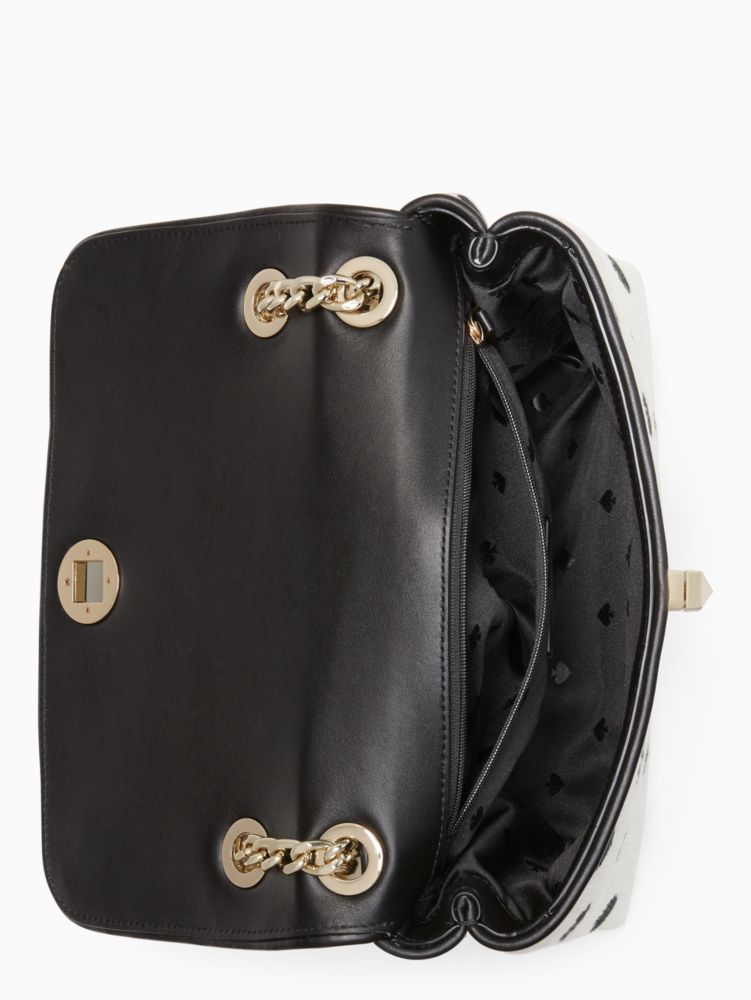 Kate Spade,natalia medium flap shoulder bag,60%,Cream Multi