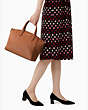Kate Spade,parker medium satchel,Warm Gingerbread