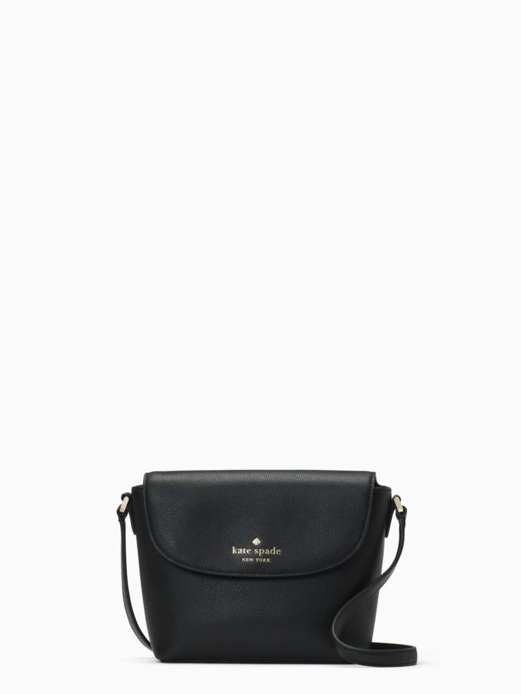 kate spade handbag for women Leila small flap crossbody bag, Black:  Handbags