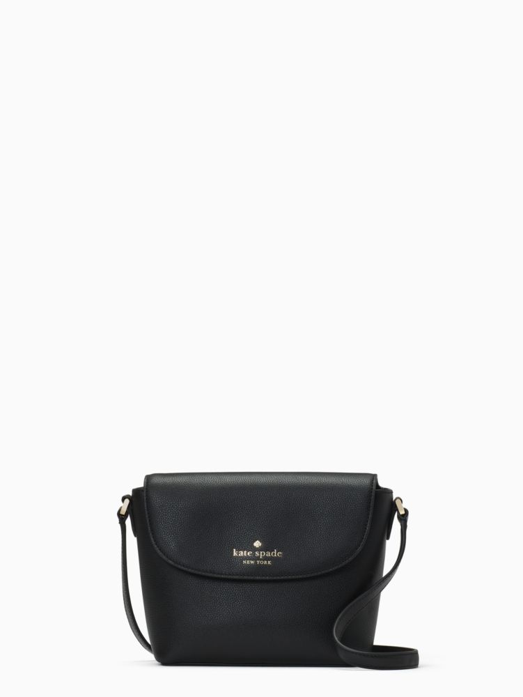 Kate Spade,emmie flap crossbody,crossbody bags,Black