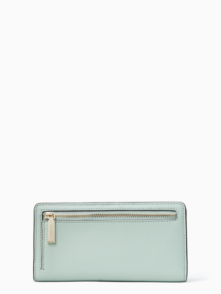 Kate Spade Mint Green Leather Zip Around Compact Wallet Kate Spade