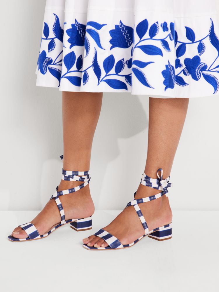 Kate Spade,Aphrodite Sandals,sandals,Casual,Awning Stripe/Outerspace