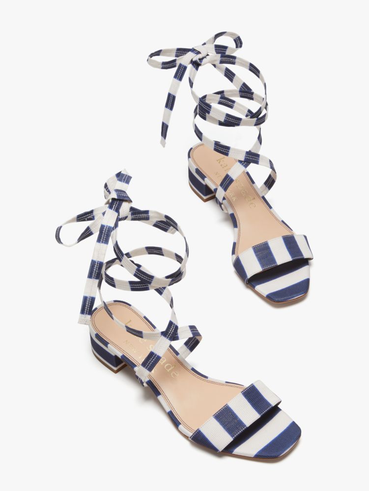 Kate Spade,Aphrodite Sandals,sandals,Casual,Awning Stripe/Outerspace