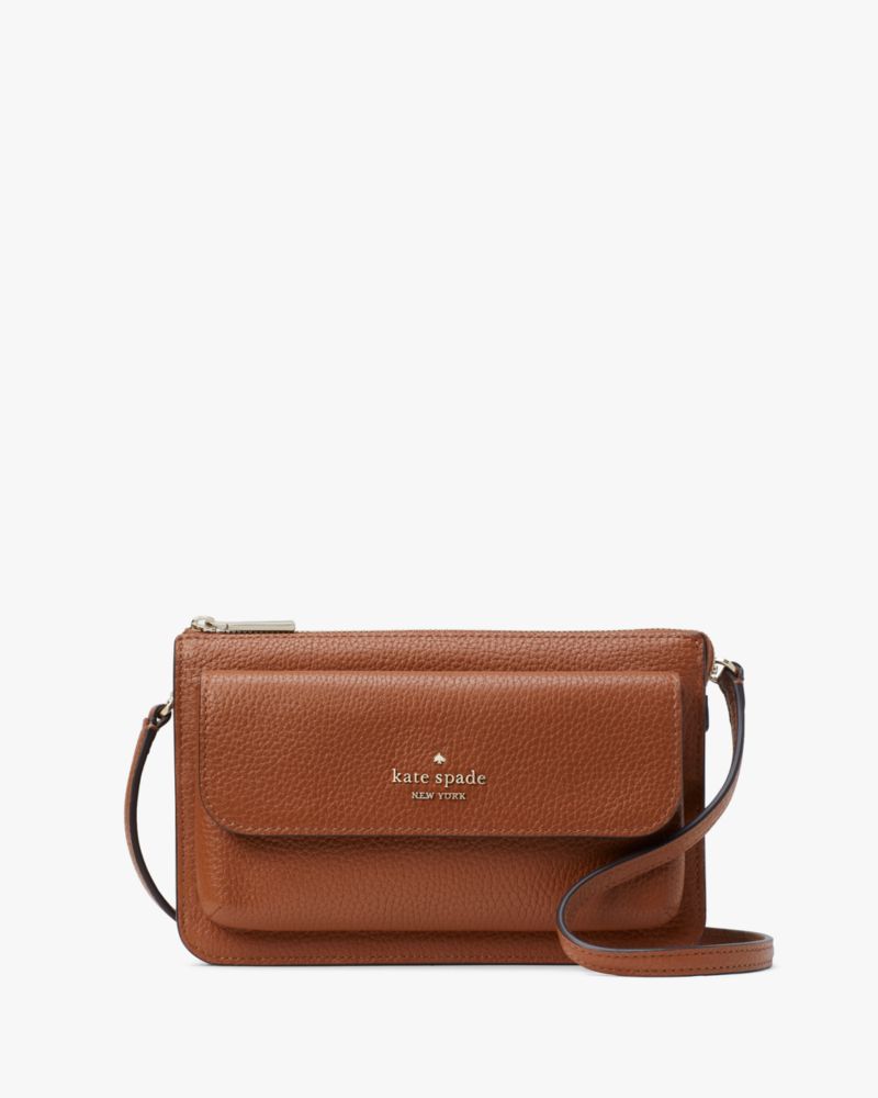 Kate Spade,leila small crossbody,Warm Gingerbread