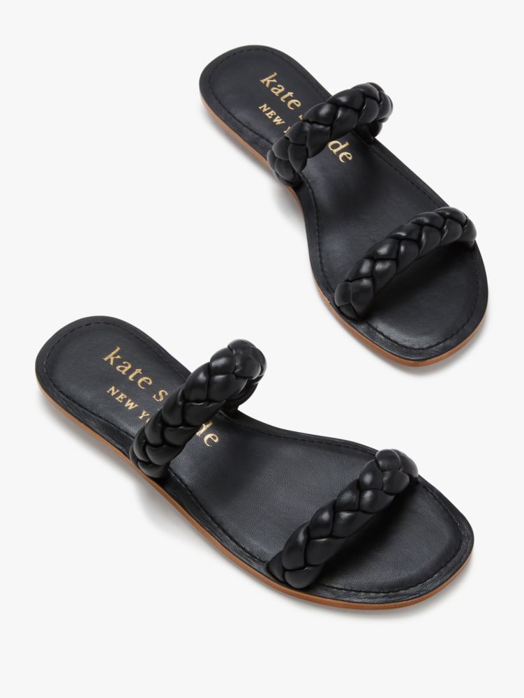 Kate Spade,Miami Slide Sandals,sandals,Black