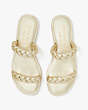 Kate Spade,Miami Slide Sandals,sandals,Pale Gold
