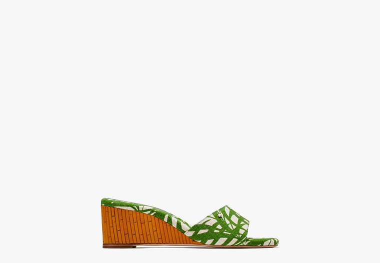 Kate Spade,Meena Slide Sandals,sandals,Palm Fronds