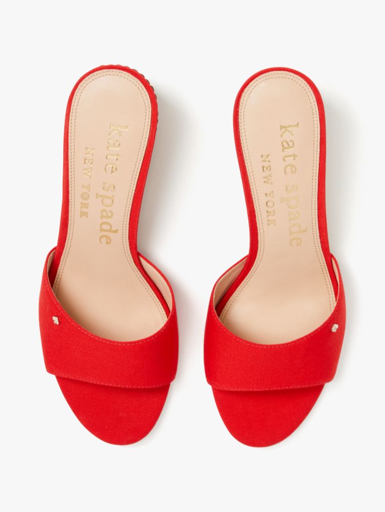 Kate Spade,Meena Slide Sandals,sandals,Bright Red