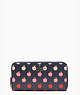 Kate Spade,staci large red apple continental wallet,
