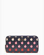 Kate Spade,staci large red apple continental wallet,Multi