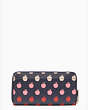 Kate Spade,staci large red apple continental wallet,Multi