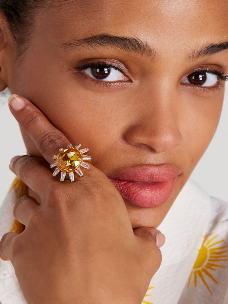 Statement Ring, Yellow Multi, Product