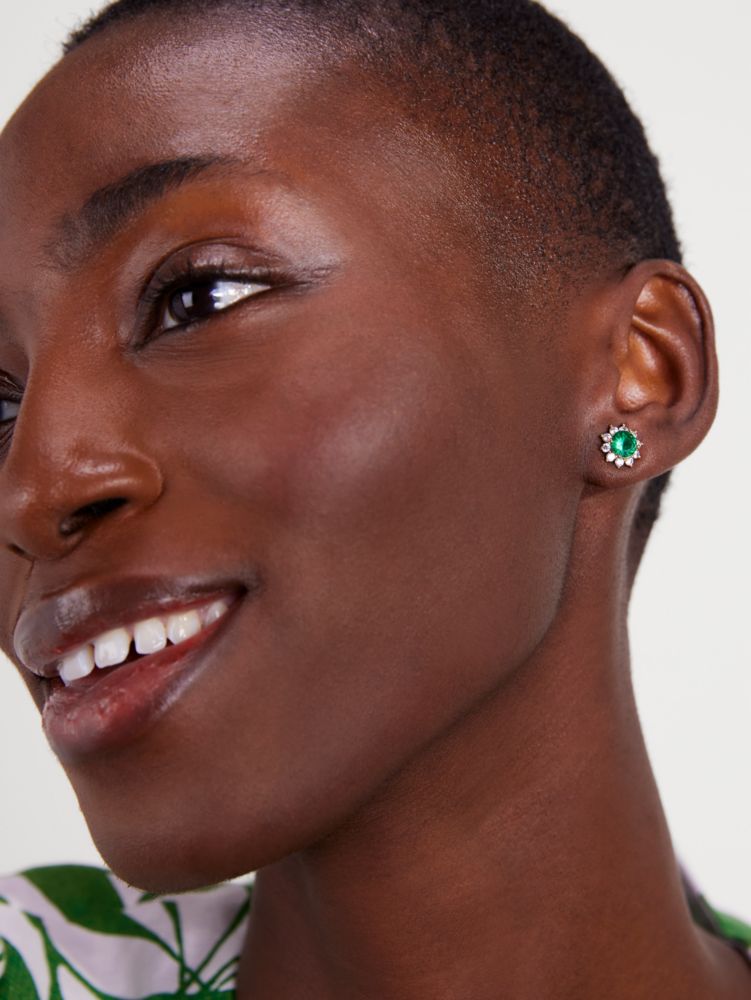 Kate Spade,Sunny Stone Halo Studs,