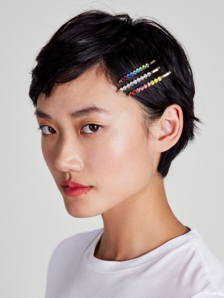 Kate Spade,Rainbow Bobby Pins,hair accessories,Multi