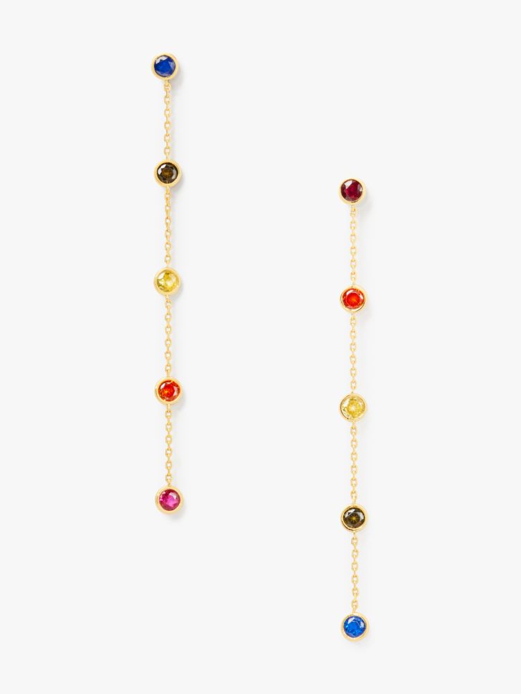 Kate Spade,On The Dot Linear Earrings,Multi