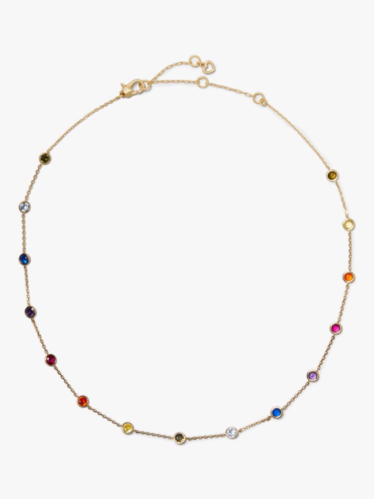 Kate Spade,Rainbow Dot Scatter Necklace,