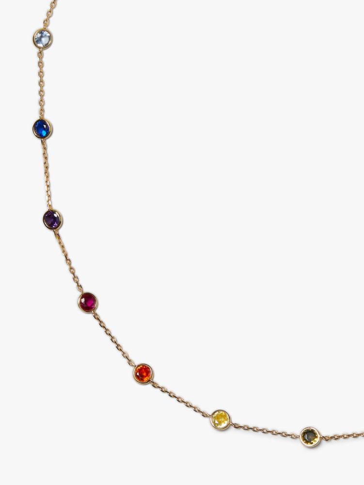 Kate Spade,Rainbow Dot Scatter Necklace,