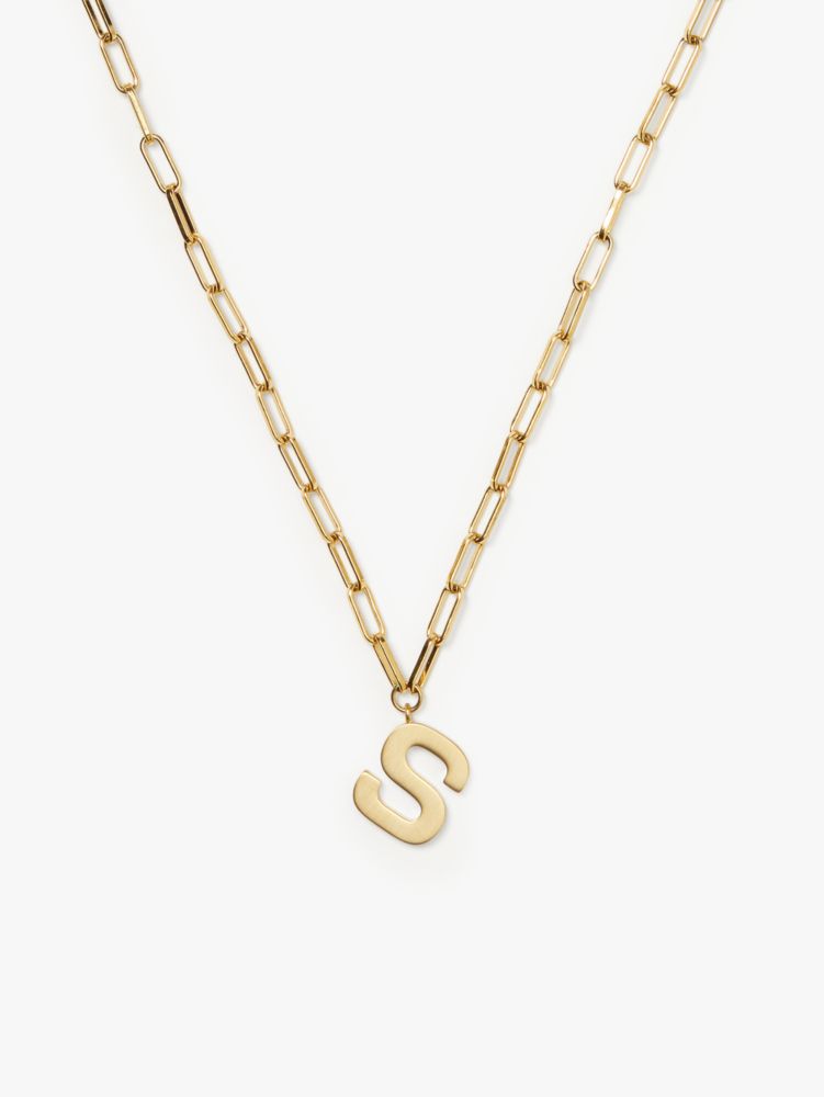 Kate Spade,initial this pendant,necklaces,Gold