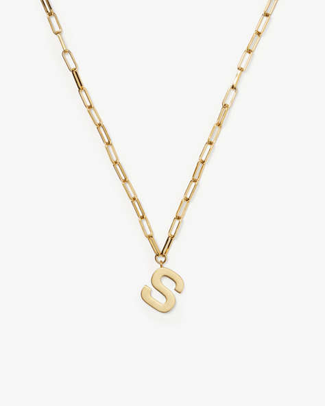 Kate Spade,initial this pendant,necklaces,Gold