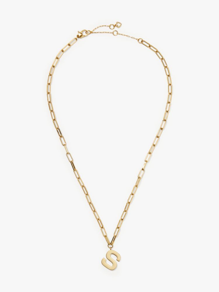 Kate Spade,initial this pendant,necklaces,Gold