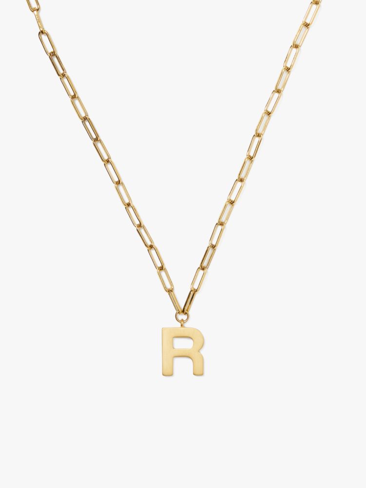 Kate Spade,initial "R" pendant,necklaces,