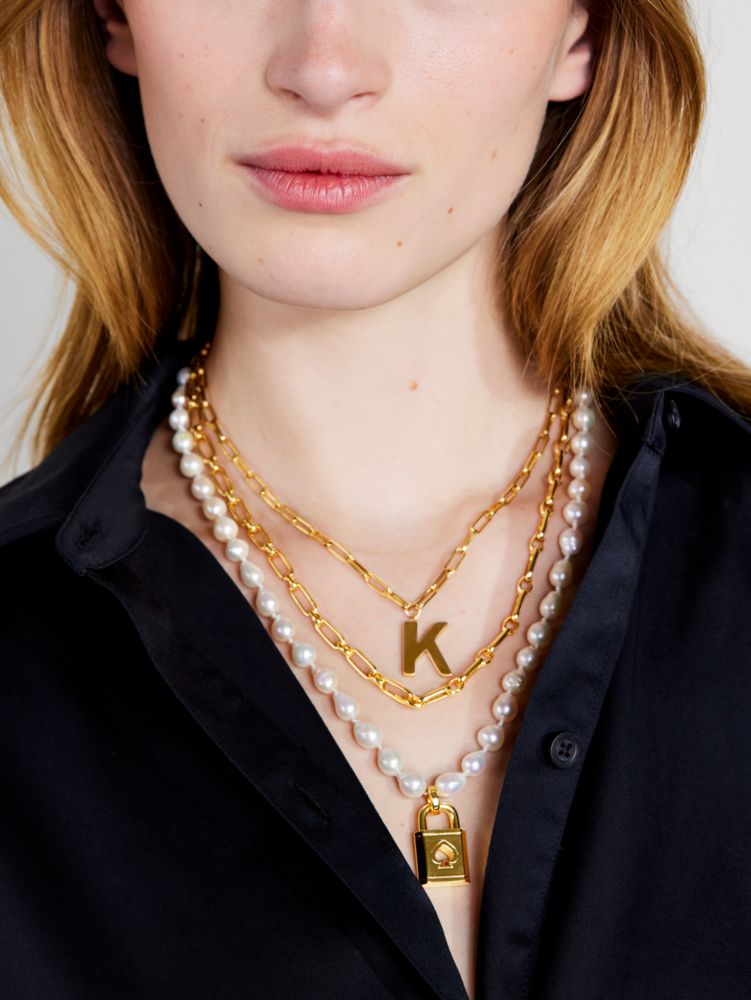 Kate Spade,Initial This Pendant,