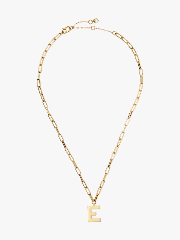 Kate Spade,initial "E" pendant,necklaces,