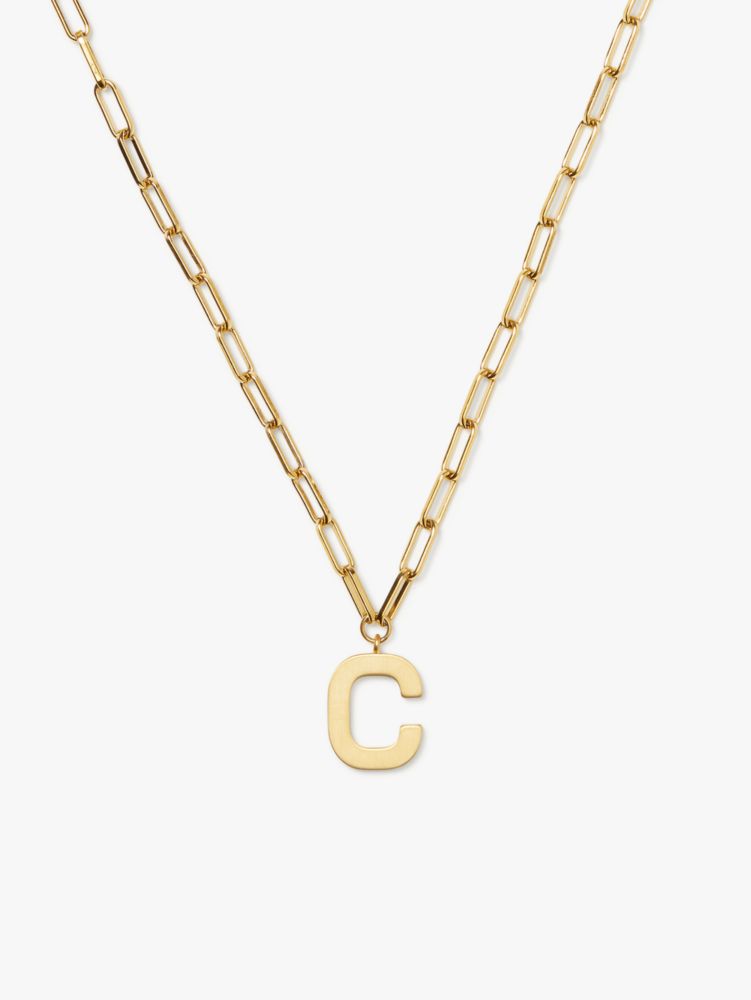 Kate Spade,initial this pendant,necklaces,Gold