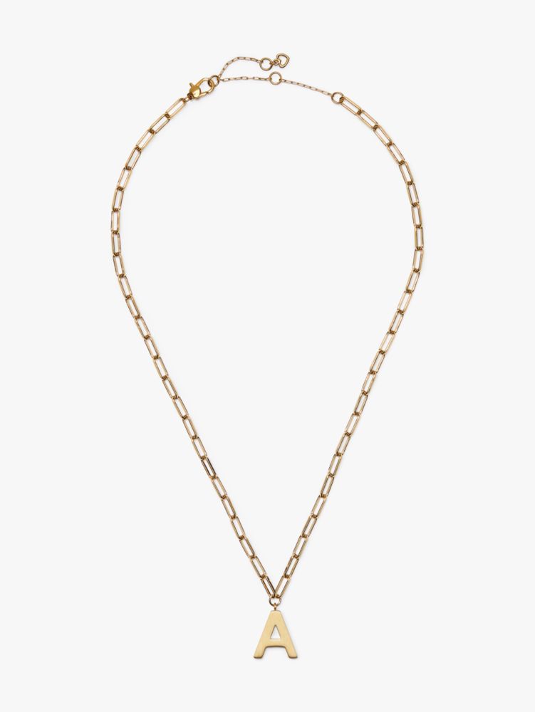 イニシャル ディス A ペンダント, Gold, Product