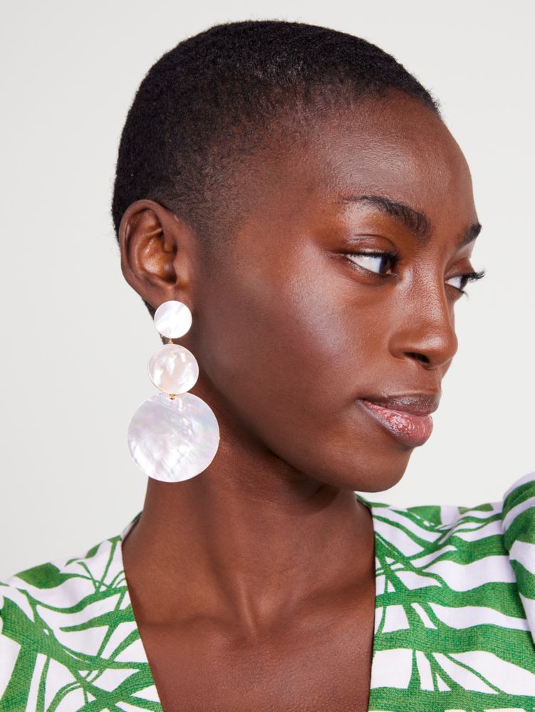 Liana Stacked Disc Earrings | Kate Spade New York