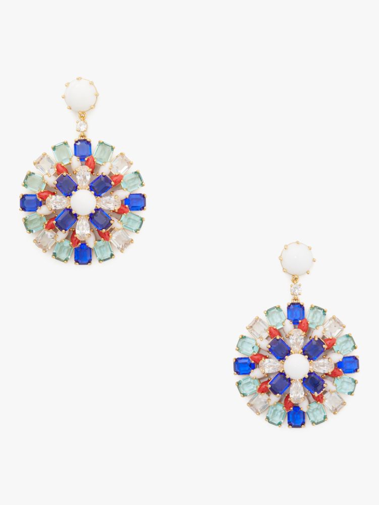 Kate Spade,Firework Floral Statement Drop Earrings,earrings,