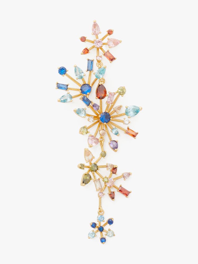 Kate Spade,Firework Floral Statement Linear Earrings,