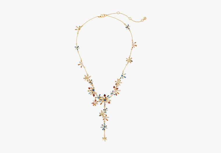 Kate Spade,Firework Floral Statement Necklace,necklaces,Multi