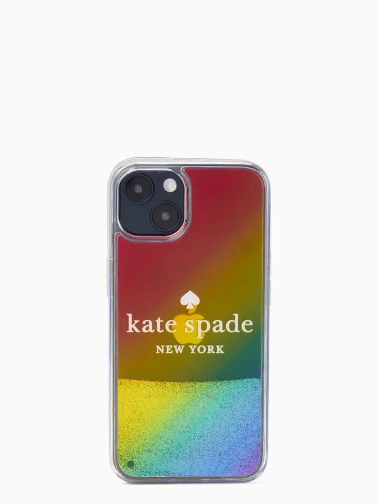 Kate Spade,rainbow iphone 13 case,